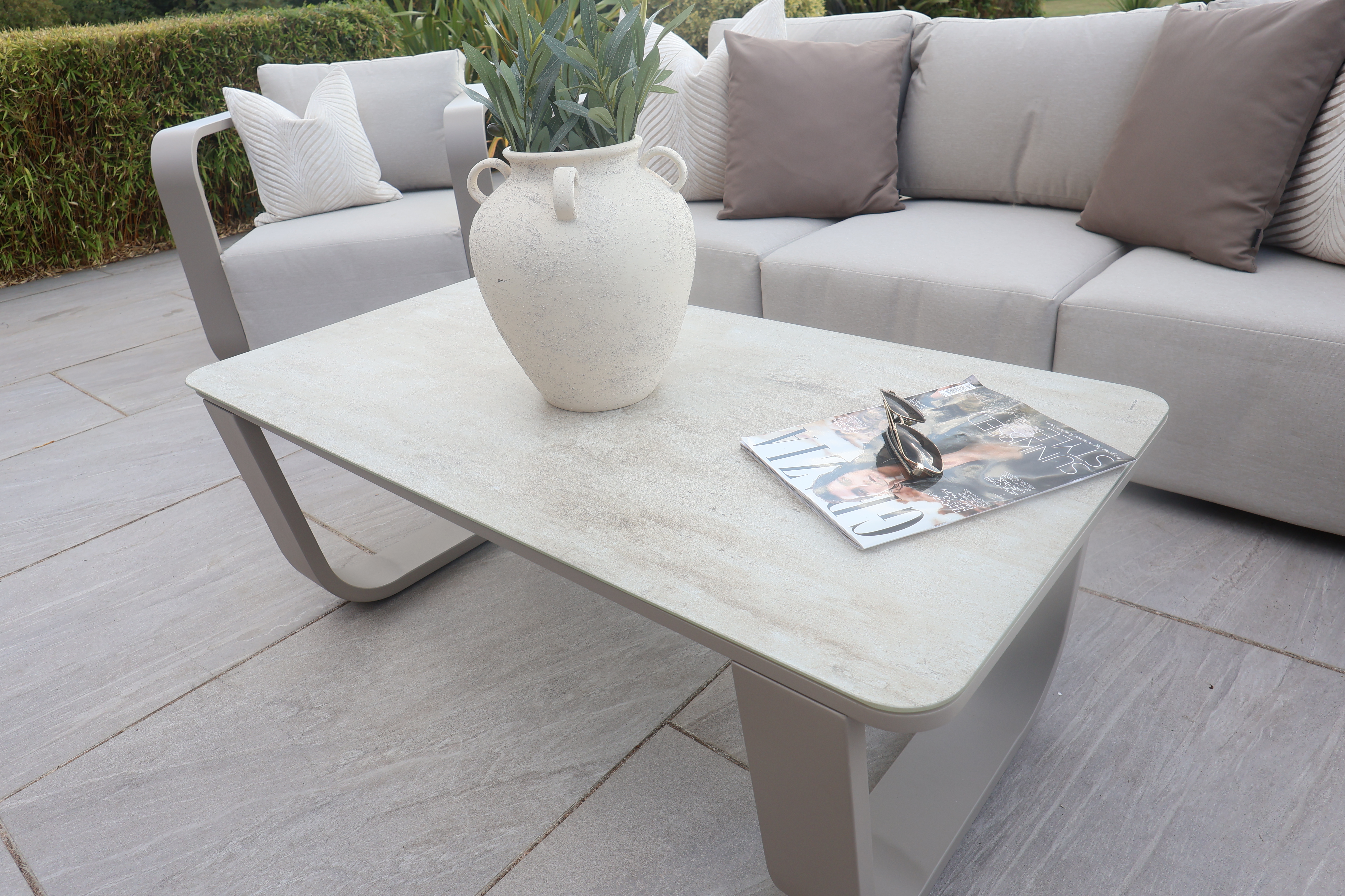Chimes - Capri 3 Seat Aluminium Sofa Set With Coffee Table